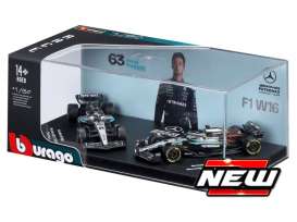 Mercedes Benz AMG - black/silver - 1:64 - Bburago - 58020 - bura58020 | The Diecast Company