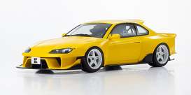 Nissan  - Silvia S15 yellow - 1:18 - Kyosho - KSR18066Y - kyoKSR18066Y | The Diecast Company