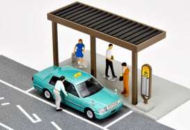 diorama  - Taxi Stand  - 1:64 - Tomica Limited Vintage - TMT33956 - TLV-Diocolle04c | The Diecast Company