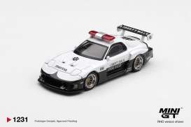 Mazda  - RX-7 1998 white/black - 1:64 - Mini GT - MGT01231-BL - MGT01231-BL | The Diecast Company