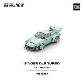 Singer  - DLS Turbo ice green - 1:64 - Pop Race Limited - PR640495 - PR640495 | The Diecast Company