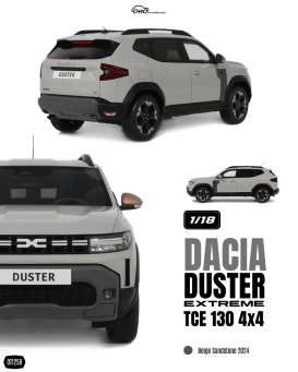 Dacia  - Duster 2024 grey - 1:18 - OttOmobile Miniatures - OT1258 - OT1258 | The Diecast Company