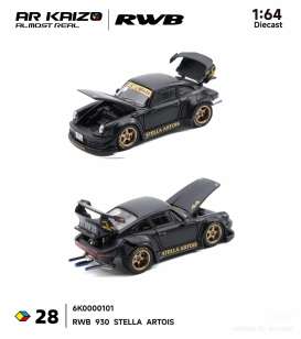 Porsche  - RWB 930 black - 1:64 - Almost Real - 6K0000101 - ALM6K0000101 | The Diecast Company