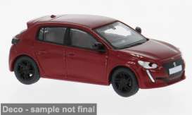 Peugeot  - 208 II 2019 red - 1:87 - Brekina - 1004137 - PCX870594 | The Diecast Company