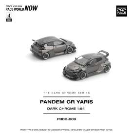 Toyota  - Yaris dark chrome - 1:64 - Pop Race Limited - PRDC009 - PRDC009 | The Diecast Company