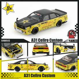 Nissan  - A31 yellow/black - 1:64 - BM Creations - 64B0513 - BM64B0513 | The Diecast Company