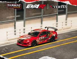 Nissan  - Silvia (S15) 2025 red - 1:64 - Tarmac - T64G-023-EVA02-B - TC-T64G-023-EVA02-BL | The Diecast Company