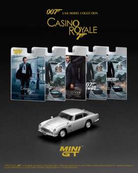 Aston Martin  - DB5 2006 silver - 1:64 - Mini GT - MGT00909-007E - MGT00909-007E | The Diecast Company
