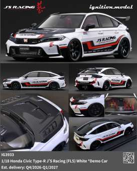 Honda  - Civic  white - 1:18 - Ignition - IG3933 - IG3933 | The Diecast Company