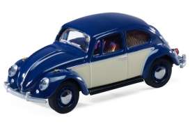 Volkswagen  - Kever 2-tone blue/beige - 1:64 - Schuco - S452040103 - schuco452040103 | The Diecast Company