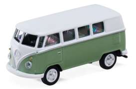 Volkswagen  - T1 Samba green/white - 1:64 - Schuco - S452040108 - schuco452040108 | The Diecast Company