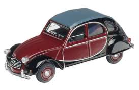 Citroen  - 2CV Charleston bordeaux/black - 1:64 - Schuco - S452040110 - schuco452040110 | The Diecast Company