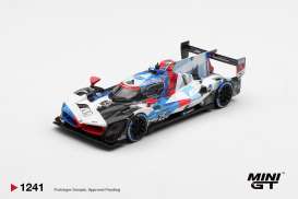 BMW  - M Hybrid V8 GTP 2024 white/blue/red - 1:64 - Mini GT - MGT01241-BL - MGT01241-BL | The Diecast Company