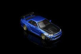 Nissan  - Skyline GT-R (R34) blue - 1:64 - Motorhelix - M63476 - MH63476 | The Diecast Company