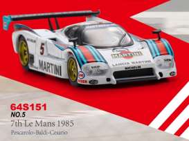 Lancia  - LC2 1985 white/blue/red - 1:64 - Spark - 64S151 - spa64S151 | The Diecast Company