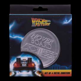 Accessoires Back to the Future - Embossed Metal Coasters  - Fanattik - UV-COASTBF - fanUV-COASTBF | The Diecast Company