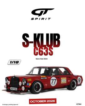 Mercedes Benz  - S-Klub X63S 2024 red - 1:18 - GT Spirit - GT584 - GT584 | The Diecast Company