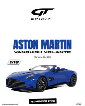 Aston Martin  - Vanquish Volante  2025 blue - 1:18 - GT Spirit - GT589 - GT589 | The Diecast Company