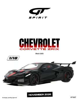 Chevrolet  - Corvette ZR1X 2025 black - 1:18 - GT Spirit - GT1027 - GT1027 | The Diecast Company