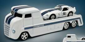 Shelby  - Daytona Hauler white/blue - 1:64 - Acme Diecast - SC64004 - acmeSC64004 | The Diecast Company