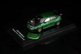 Honda  - Civic Type R (FL5) 2026 metallic green - 1:64 - Motorhelix - M65342 - MH65342 | The Diecast Company