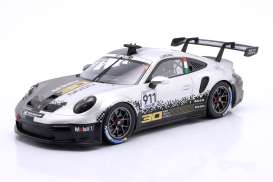 Porsche  - 911 GT3 2022 white/grey - 1:18 - IXO Models - LEGT18-22CUP007 - ixoLEGT18-22CUP007 | The Diecast Company