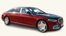 Mercedes Benz Maybach - S 680 4MATIC 2021 blue/red - 1:18 - Norev - 183919 - nor183919 | The Diecast Company