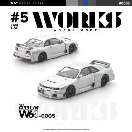 Nissan  - Skyline R33 LM silver - 1:64 - WORKS - W64-0005 - W64-0005 | The Diecast Company