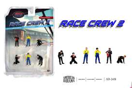 Figures  - Figure Set - Race Crew 2  various - 1:64 - American Diorama - AD-2438 - AD-2438 | The Diecast Company