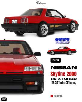 Nissan  - Skyline 2000 RS-X 1984 red - 1:18 - OttOmobile Miniatures - OT1305 - OT1305 | The Diecast Company