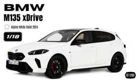 BMW  - M135 xDrive 2024 white - 1:18 - OttOmobile Miniatures - OT1269 - OT1269 | The Diecast Company