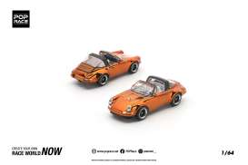Porsche  - Singer Targa orange metallic - 1:64 - Pop Race Limited - PR640527 - PR640527 | The Diecast Company