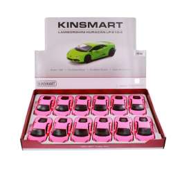 Lamborghini  - Huracan LP 610-4 matte pink - 1:36 - Kinsmart - KT5382DPK - KT5382DPK | The Diecast Company