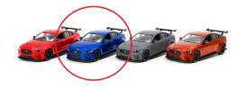 Jaguar  - XE SV Project 8 2018 blue - 1:38 - Kinsmart - 5416W - KT5416Wb | The Diecast Company