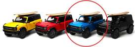Ford  - Bronco  2022 blue - 1:34 - Kinsmart - KT5438WS1 - KT5438WS1b | The Diecast Company
