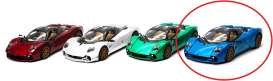 Pagani  - Utopia Coupe  blue - 1:36 - Kinsmart - KT5483W - KT5483Wb | The Diecast Company