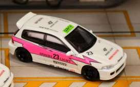 Honda  - Civic EG6 white/pink - 1:64 - Street Weapon - STW270 - STW270 | The Diecast Company