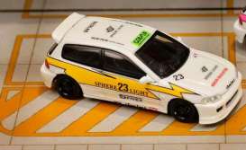 Honda  - Civic EG6 white/yellow - 1:64 - Street Weapon - STW271 - STW271 | The Diecast Company