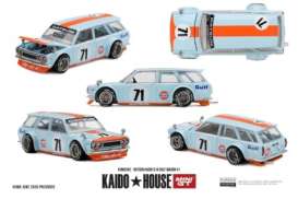 Datsun  - 510 1969 blue/orange - 1:64 - Mini GT - KHMG302 - MGTKHMG302 | The Diecast Company