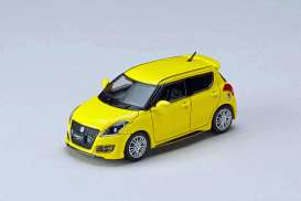 Suzuki  - Swift Sport ZC32S yellow - 1:64 - Hobby Japan - HJ642082Y - HJ642082Y | The Diecast Company