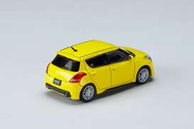 Suzuki  - Swift Sport ZC32S yellow - 1:64 - Hobby Japan - HJ642082Y - HJ642082Y | The Diecast Company