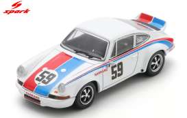 Porsche  - 911 Carrera RSR  1973 white/blue/red - 1:64 - Spark - 64S023 - spa64S023 | The Diecast Company