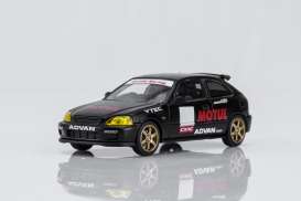 Honda  - Civic Type R black - 1:64 - Motorhelix - M65024 - MH65024 | The Diecast Company