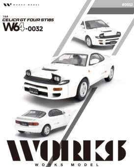 Toyota  - Celica GT Four ST185 white - 1:64 - WORKS - W64-0032 - W64-0032 | The Diecast Company