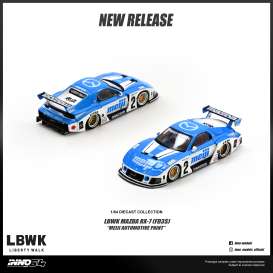Mazda  - RX7 blue/white - 1:64 - Inno Models - IN64-LBWKRX7-10 - in64-LBWKRX7-10 | The Diecast Company