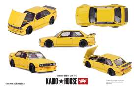 BMW  - M3 (E30) 1989 yellow - 1:64 - Mini GT - KHMG301 - MGTKHMG301 | The Diecast Company