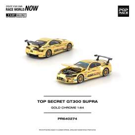 Toyota  - GT300 Supra gold chrome - 1:64 - Pop Race Limited - PR640274 - PR640274 | The Diecast Company