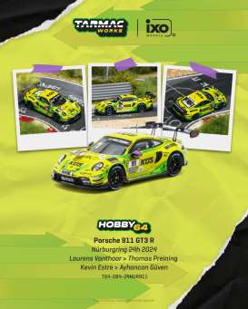 Porsche  - 911 2024 yellow/green - 1:64 - Tarmac - T64-084-24NUR911 - TC-T64-084-24NUR911 | The Diecast Company