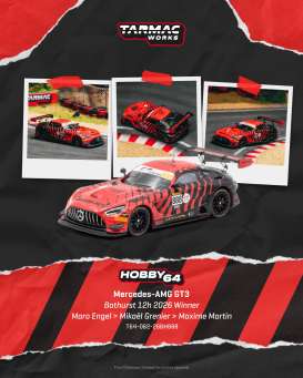 Mercedes Benz  - AMG GT 2026 red/black - 1:64 - Tarmac - T64-062-26BH888 - TC-T64-062-26BH888 | The Diecast Company
