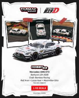 Mercedes Benz  - AMG GT 2026 white/black - 1:43 - Tarmac - T43-023-26BH77 - TC-T43-023-26BH77 | The Diecast Company